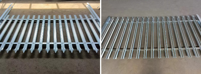 Triple Point Garden Galvanized Palisade Fencing W Pale 65mm
