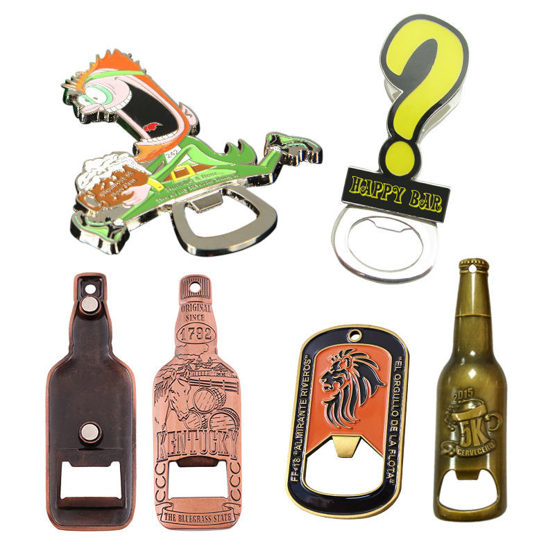 Talking Wooden Bottle Opener Zinc Alloy Material UV Printing Type