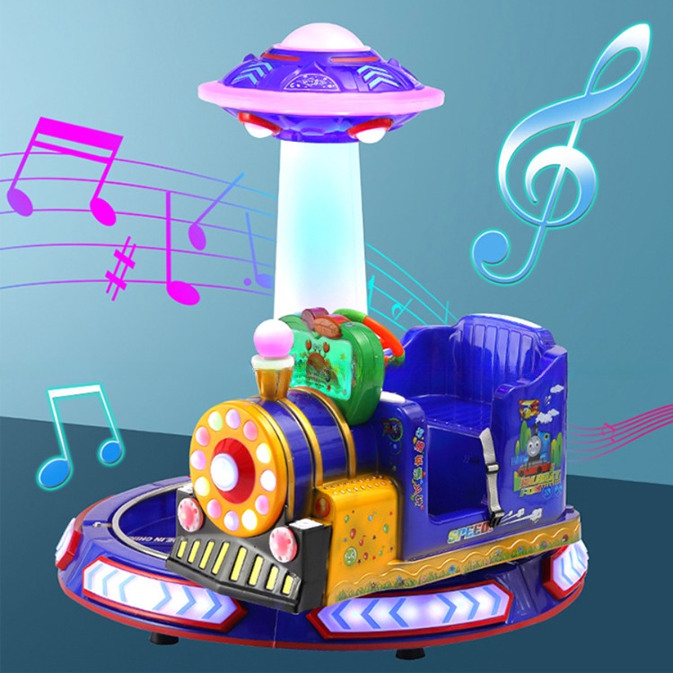Dreamland coin operated kids game machine children rotating british train for indoor amusement game room