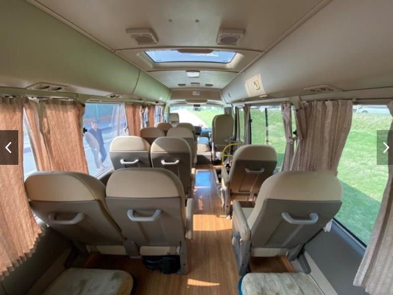 Used Toyota Coaster Mini Bus 6GR Coaster Bus Luxury Second Hand