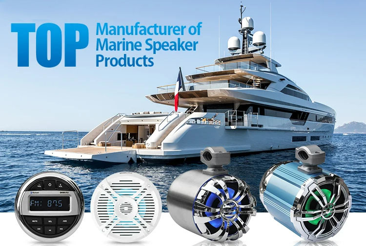 300W Boat Tower Speakers LED Marine Lights 4 Ohms IP65 Waterproof