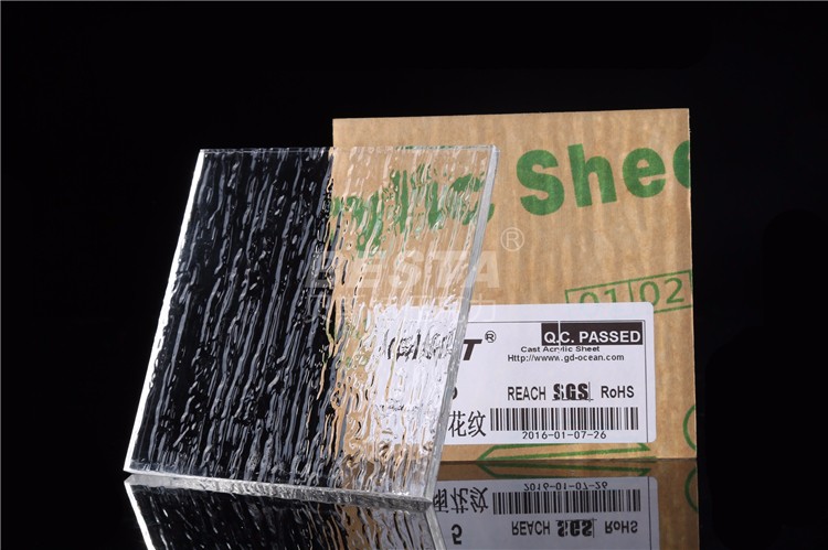 PMMA Textured Clear Acrylic Sheet Decorative Acrylic Wall Board 5mm-40mm