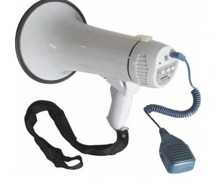 Tour Guiding Battery Powered Megaphone Rechargeable Battery 800m Range