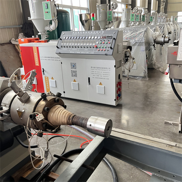 Automatic Plastic Screw Extruder HDPE DWC Corrugated Pipe Extruder Machine