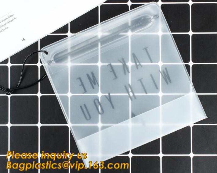Factory Custom made Environmental PVC clear packaging toy storage handle bag,plastic tote packaging bag with handles fro
