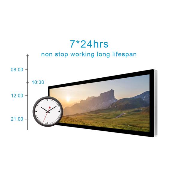 Wide View Angle Stretched LCD Display , 23.1" Stretched Bar LCD Monitor