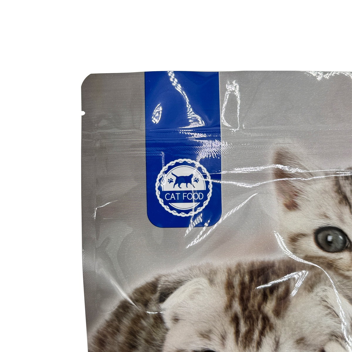 Custom Printing Aluminium Foil Plastic Stand Up Flat Base Pet Food Cat Food Packaging Bag Pouches Packaging with Ziplock
