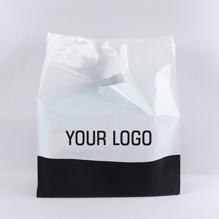 Polythene Loop Handle Plastic Bags Biodegradable For Garment