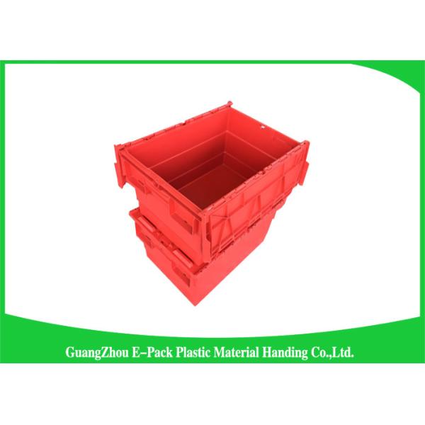 60 Litre Plastic Attached Lid Containers / Lidded Plastic Storage Box
