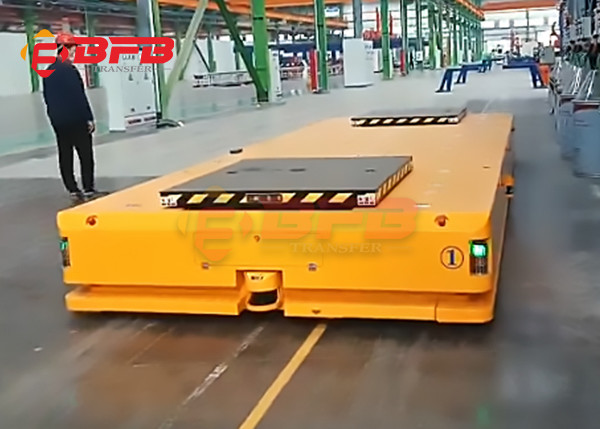 Electric Trackless Agv Battery Powered Trolley For Redar Guidance