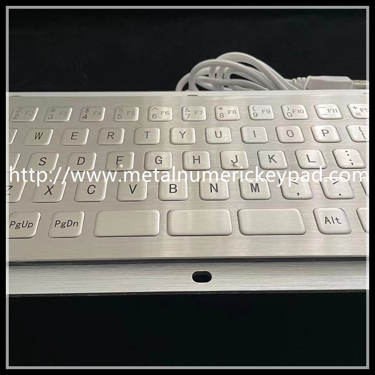 68 Key Stainless Steel Embedded Numeric Keypad USB Interface With FN Function