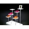 Buy cheap Square / Round Shape Shop Display Shelving White Color For Shoes Bags from wholesalers