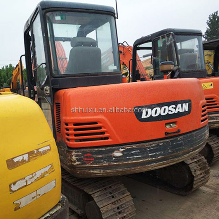 original paint used mini digger doosan55/second hand doosan55 cheap price on sale