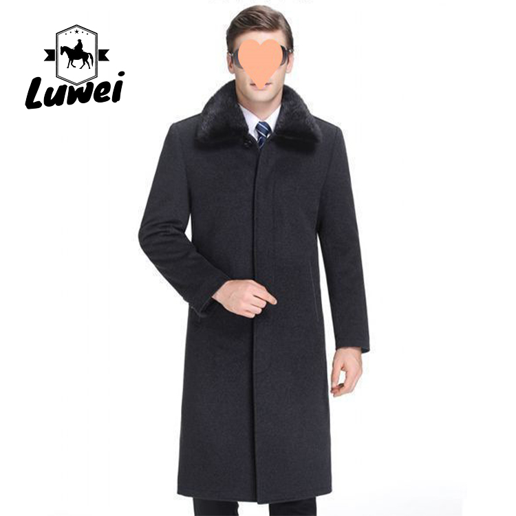 Autumn Winter Men Single Breasted Clothing Heavy Utility Cotton Slim Trench Coat Winter Warm Overcoat Jacket