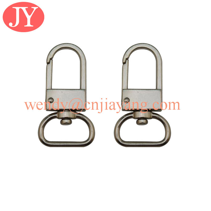 jiayang nickle free and lead free plating bag accessory metal swivel snap hook