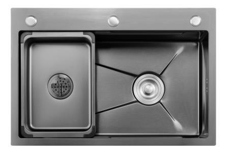 304SS Stainless Steel Shop Sink Nano Coating Stainless Steel Single Bowl Kitchen