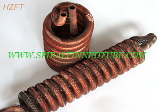 Integrated Copper Fin Coil Heat Exchanger for Tankless Water Heaters with extruding process