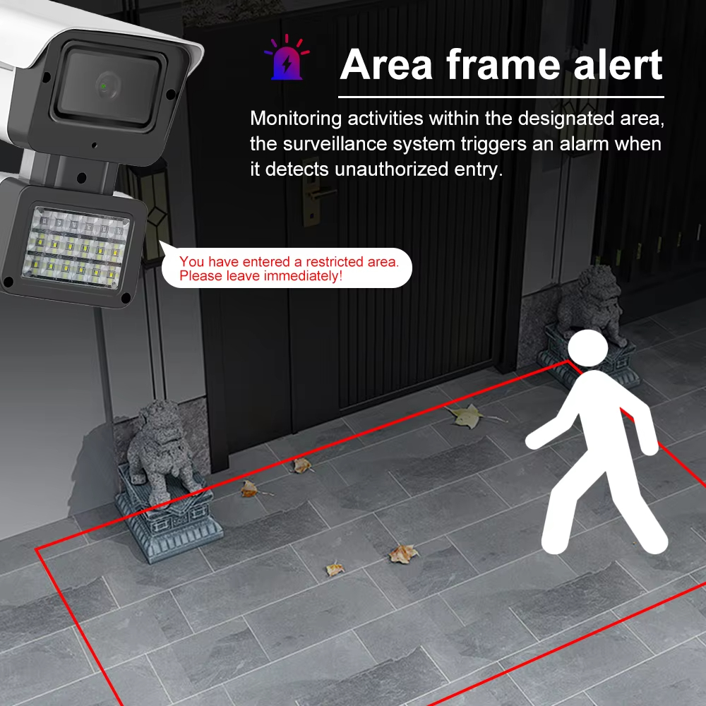 Outdoor Cameras Hd Ip Camera Built-in Siren Detection Alarming Security Network Outdoor Bullet Network Camera