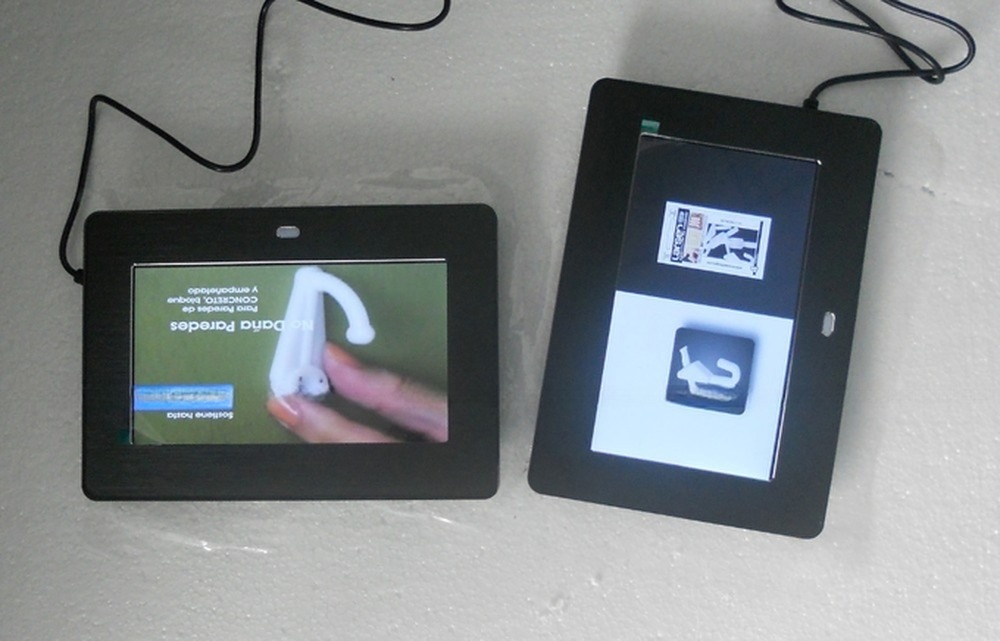 retail AD display 12 Inch TFT LCD loop video screen with SD USB reader media player function