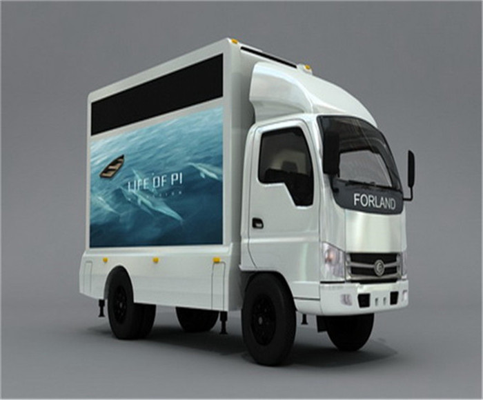 Custom Design Truck Mounted Led Display , Advertising Trailer Led Display