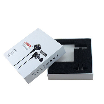 lid and base headsets packaging gift box China supplier headphone paper box