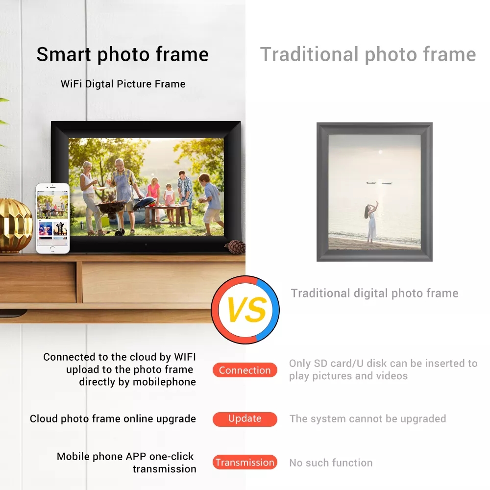 New Design Digital Frames Digital Video Player Display Stand with Lcd Screen