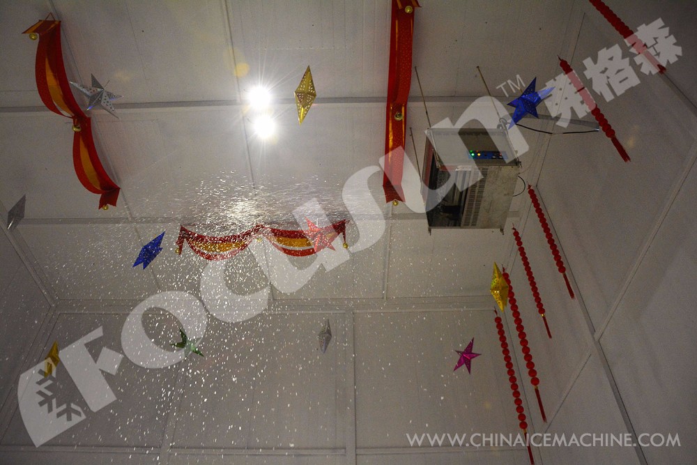 Commercial Snow Making Machine Best Indoor Snow Falling Maker with R404A Refrigerant