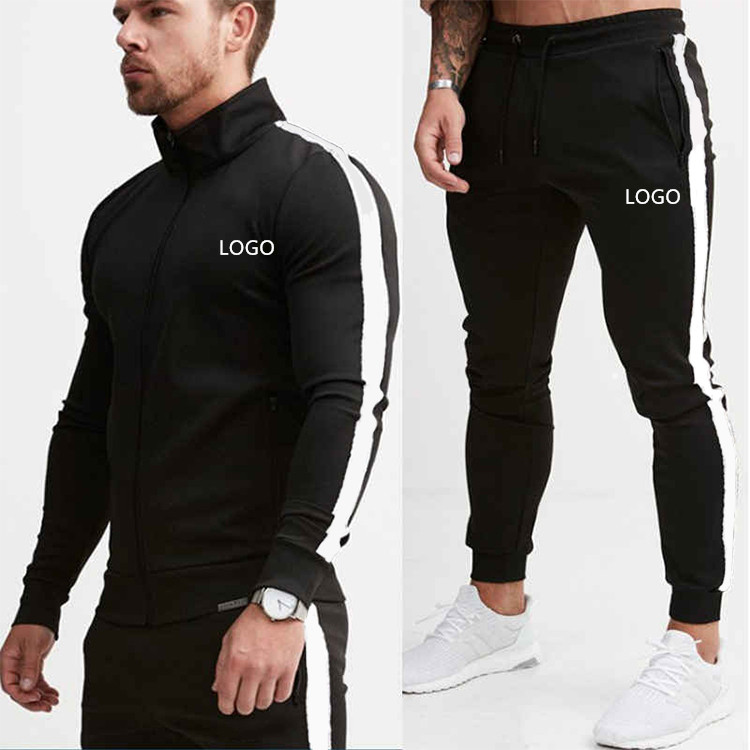 Wholesale Mens sweatsuit Custom Logo Quick Dry Tracksuit Set Training Wear Gym Fitness Sets Jogging Wear