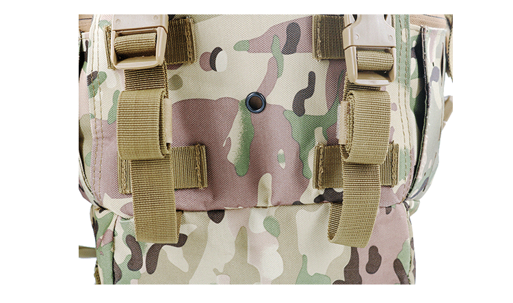 Multicolor Waterproof Backpack With Molle System For Unisex Outdoor Training And Hiking