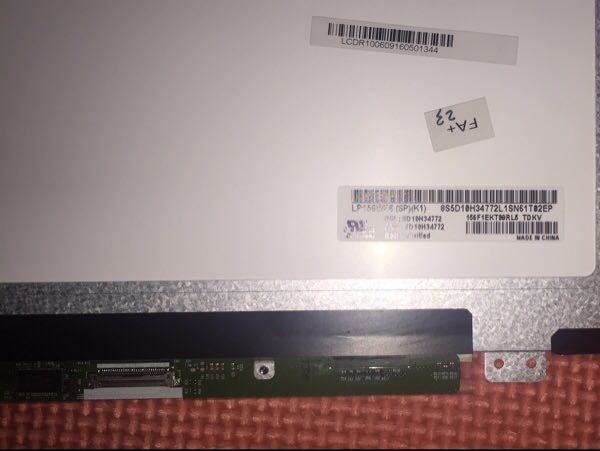 330cd/m2 15.6" 1920×1080 Industrial LCD Panel 141PPI LP156WF4-SPU1