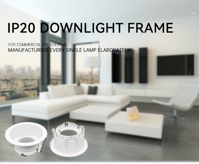 IP44 GU10 Recessed Spotlight Anti-Glare Aluminum Frame For Commercial