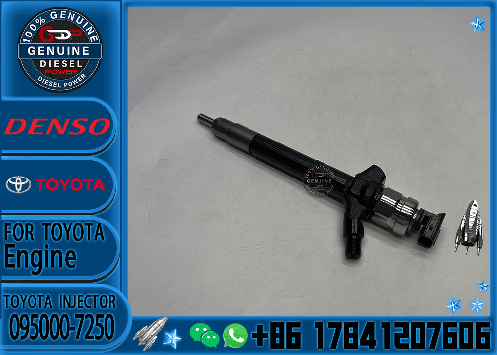 Common Rail Injector 095000-7250 095000-7600 095000-7610 For 1VD Diesel Nozzle Assembly Auto Parts