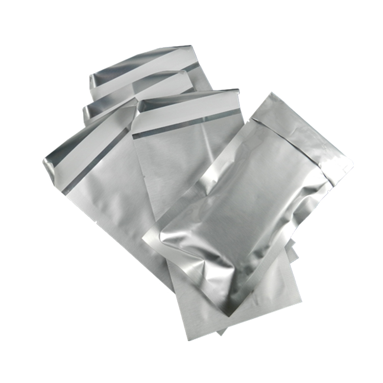Custom Food Storage Bag Vacuum Seal Compressed 0.6mm Silver Aluminium Foil Pouch