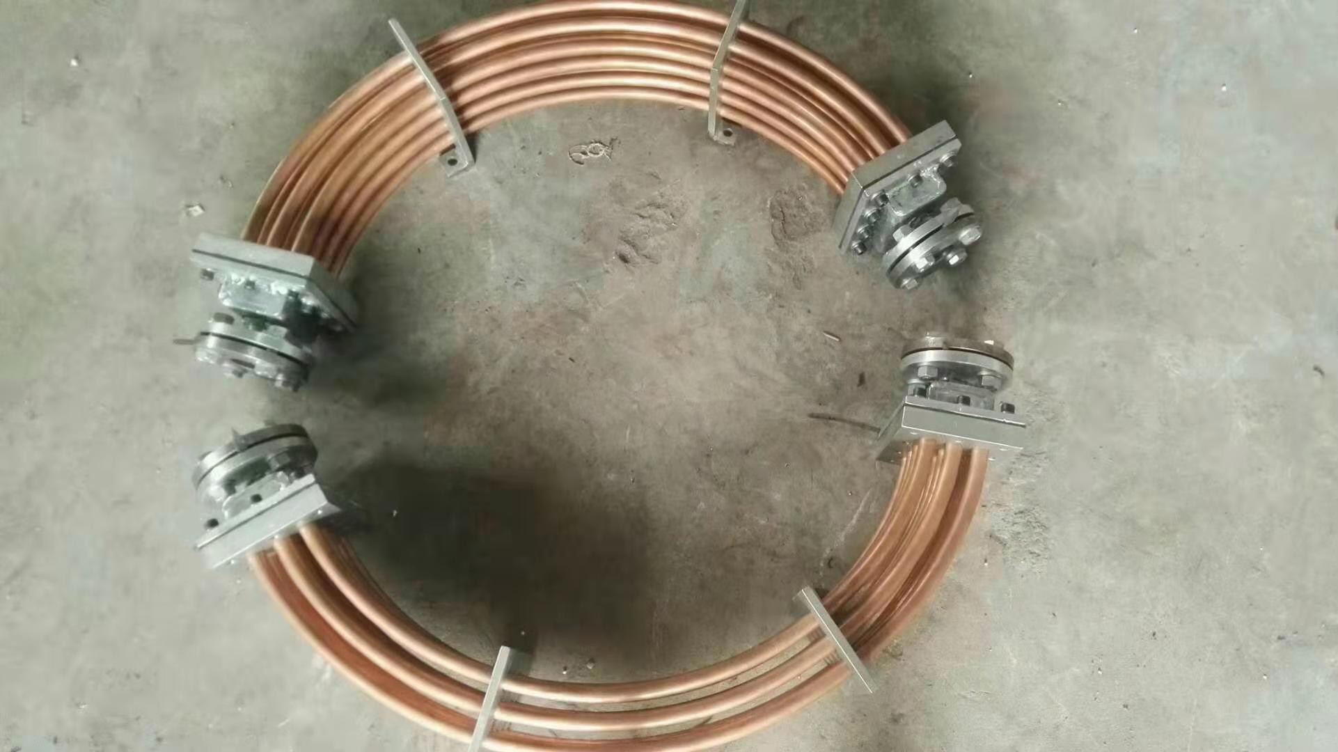 Brass Guide And Thrust Bearing Oil Cooler / Turbine Oil Cooler No Pollution