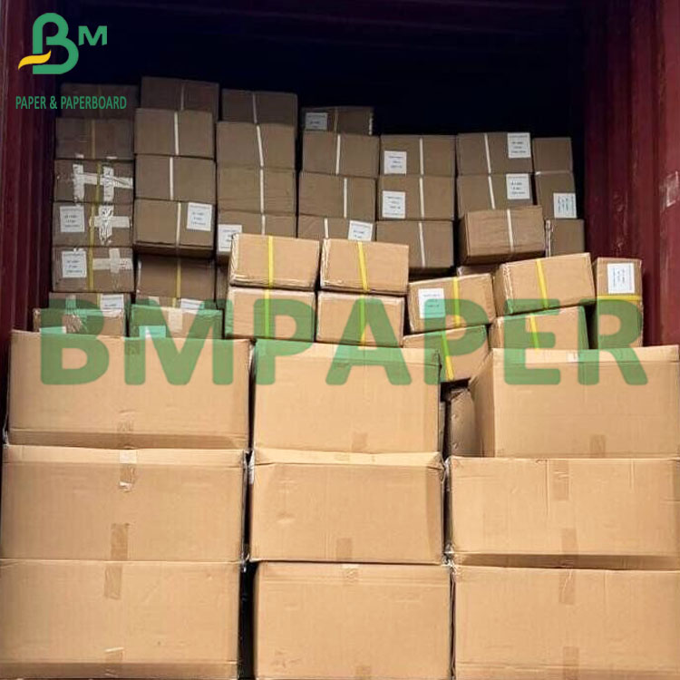75um White Adhesive PP Sticker Paper With 80g Liner Glossy Paper