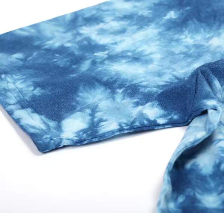 Custom Sublimation Printed T Shirts Short Sleeve Tie Dye T Shirts Men
