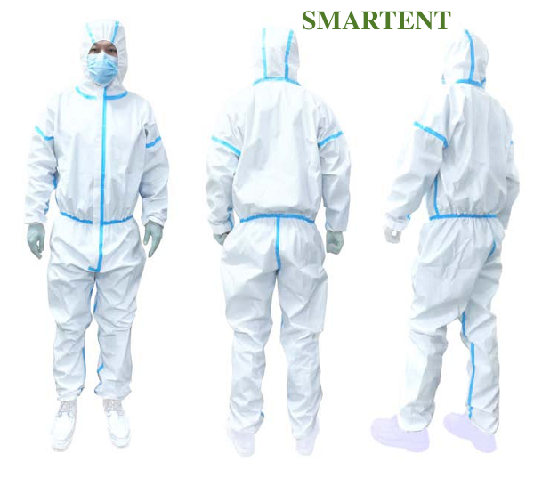 Bonded Fabric One Size Fit Full Body Disposable Coveralls