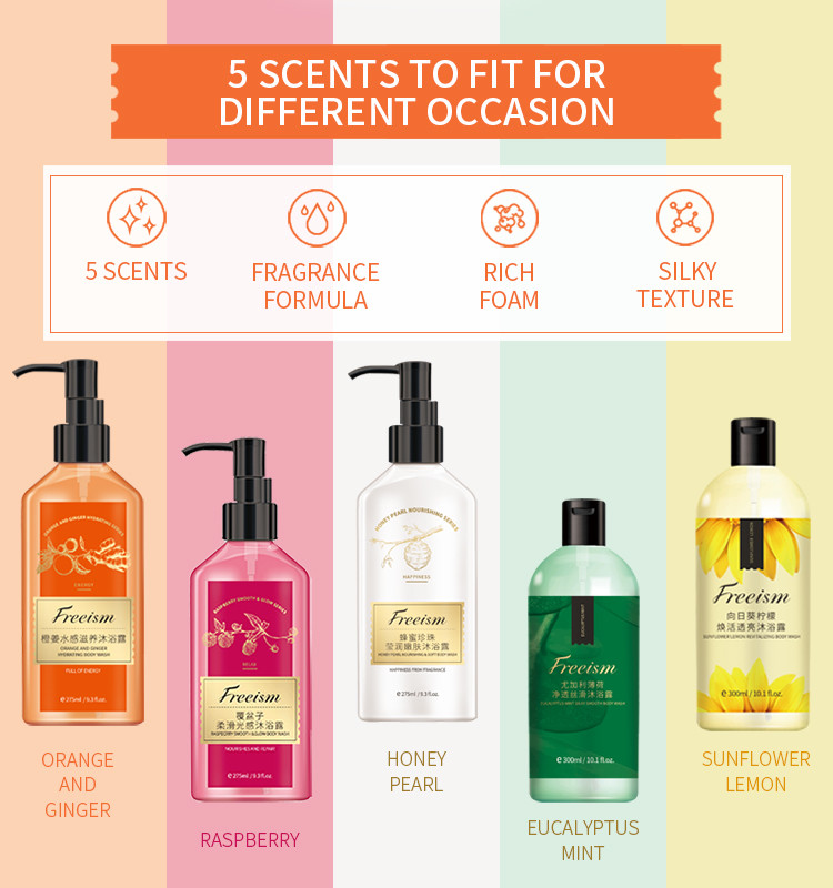 Double Moisturizing Hotel Shower Gel Firming Whitening Honey Pearl Nourishing Soft Body Wash
