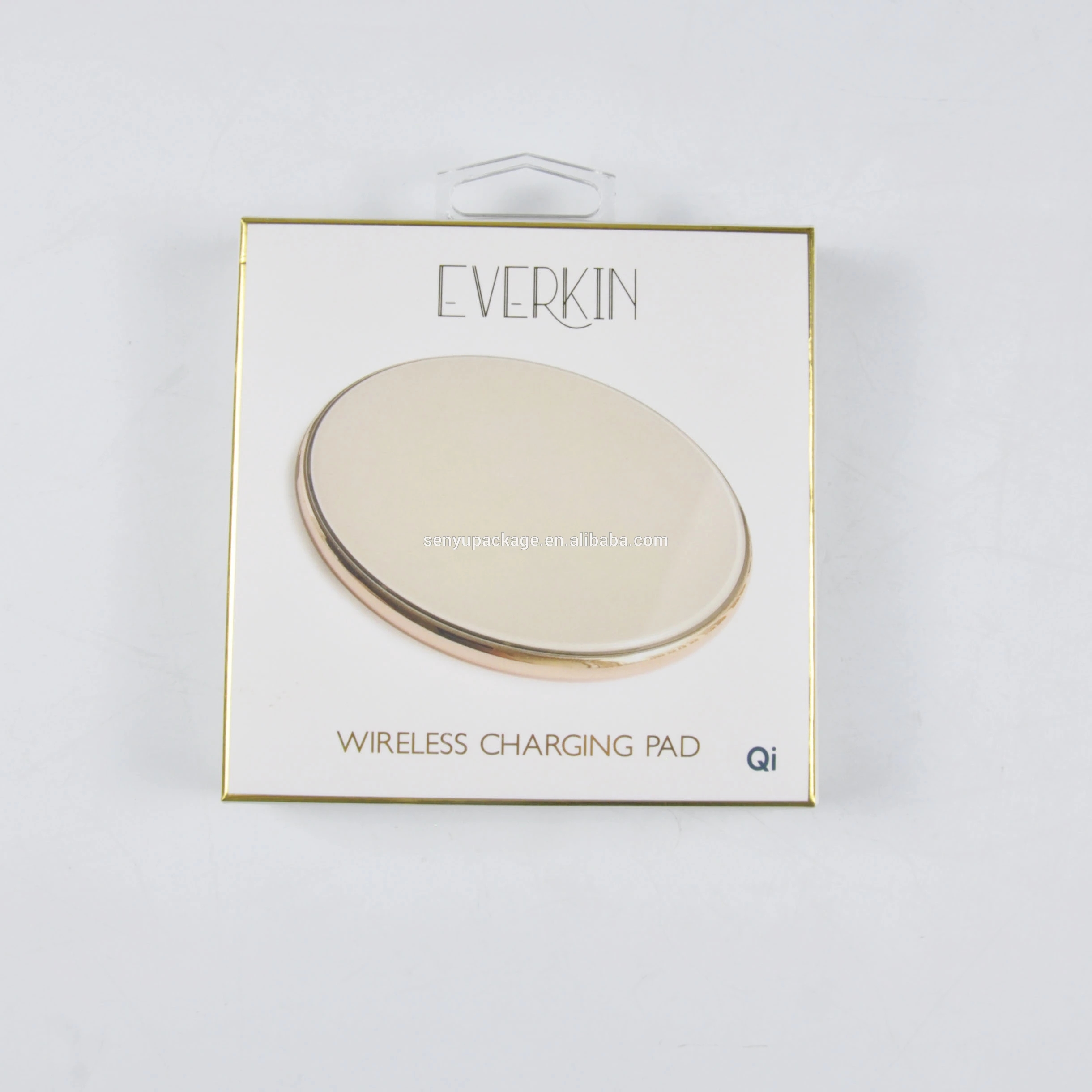 Custom Printed Cardboard Retail Car Charge Box Mobile Phone Charger Packing Box with Clear Window