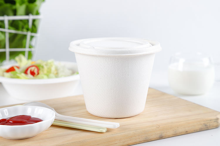 BRC awarded 16oz Plastic free ecofriendly biodegradable disposable food containers soup bowls