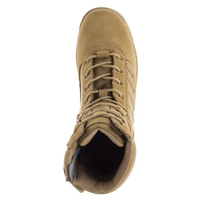 YKK Zipper Military Combat Boots Tan Tactical Boots Slip Resistant