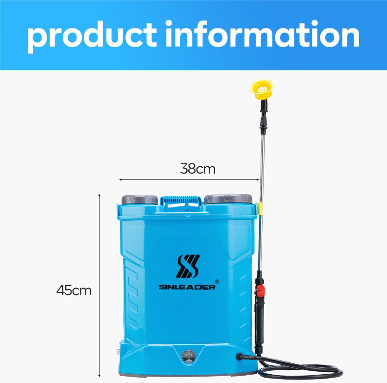 Double Pump Agricultural Pump Sprayer 20L Knapsack Boom Sprayer