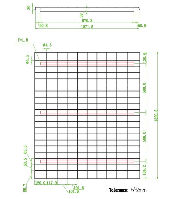 Heavy Duty Steel Pallet Rack Decking Galvanized / Powder Coated For Warehouse Rack