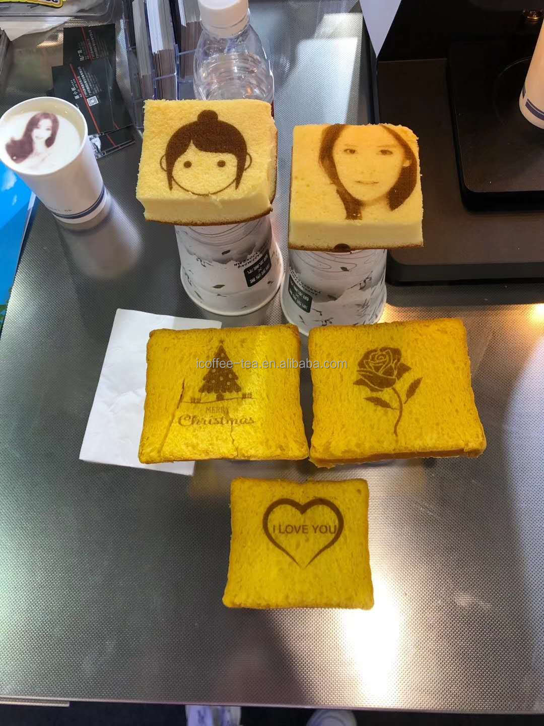 Cup Dia 4cm-10cm Latte Foam Printer Coffee Selfie Printer 60W