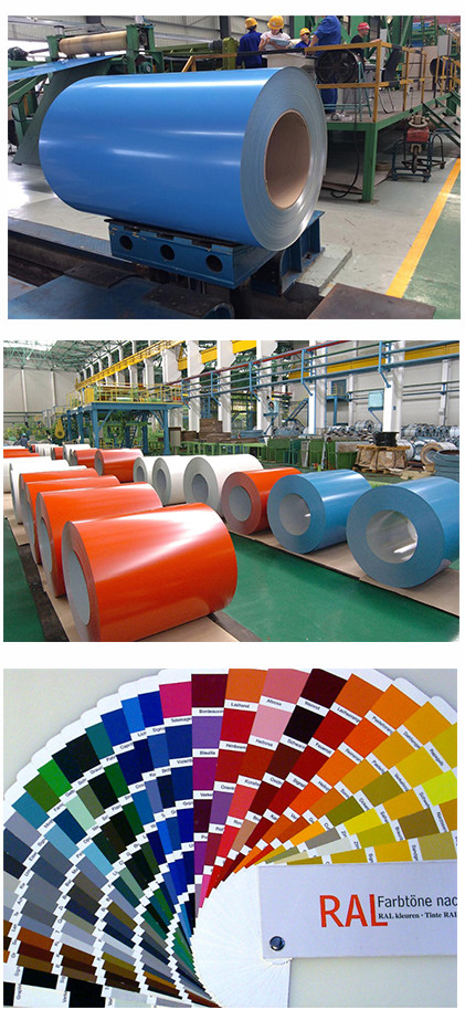 Zero Spangle Surface Structure Color Coated Steel Coil With 1000-1500mm Outer Diameter
