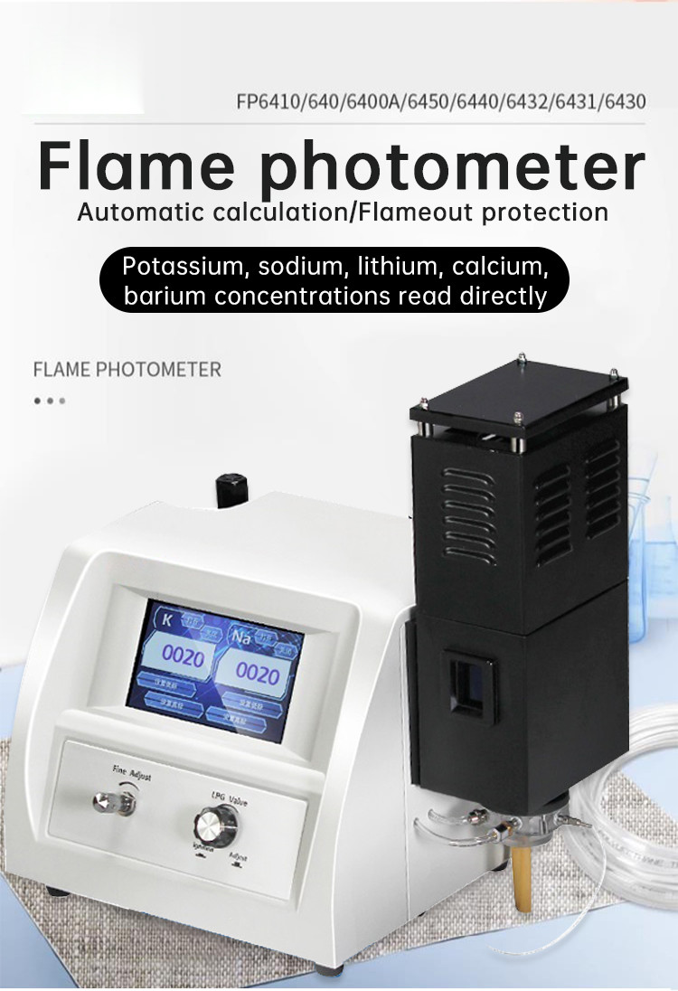 Stability Automatic FP6430 K Na Li Digital Flame Photometer