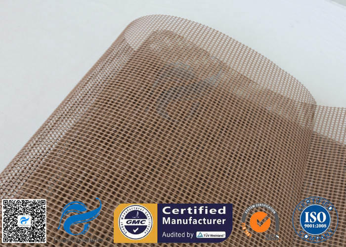 PTFE Coated Fiberglass Fabric 580GSM 4*4MM Mesh Screen Printing Conveyor Belt