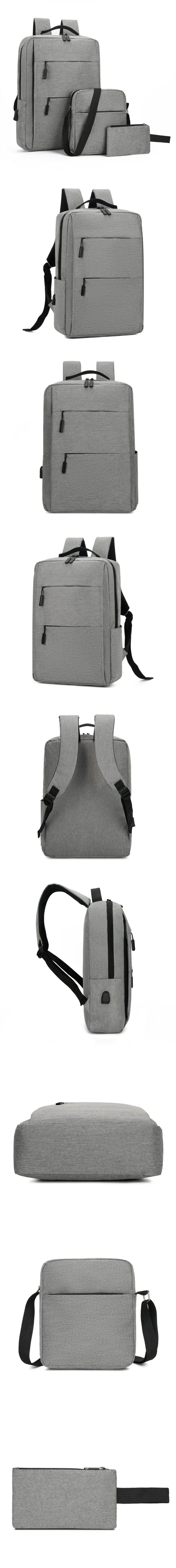 Business Men Back Pack Set Popular School 3 Set Backpack 42*30*12cm
