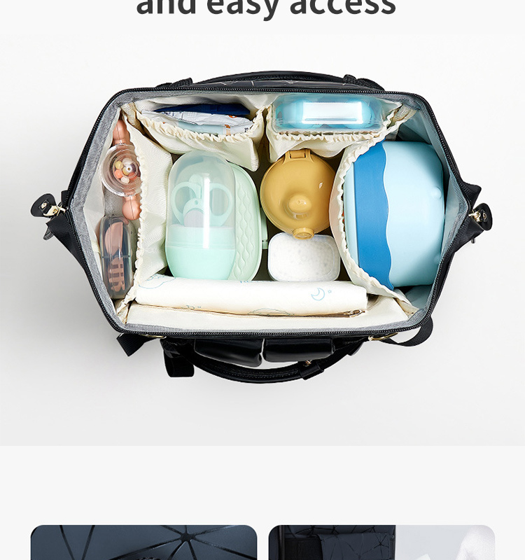 Diaper Bag Multi-function and large capacity Waterproof And Oil-proof Mummy Bag Baby Changing Bag