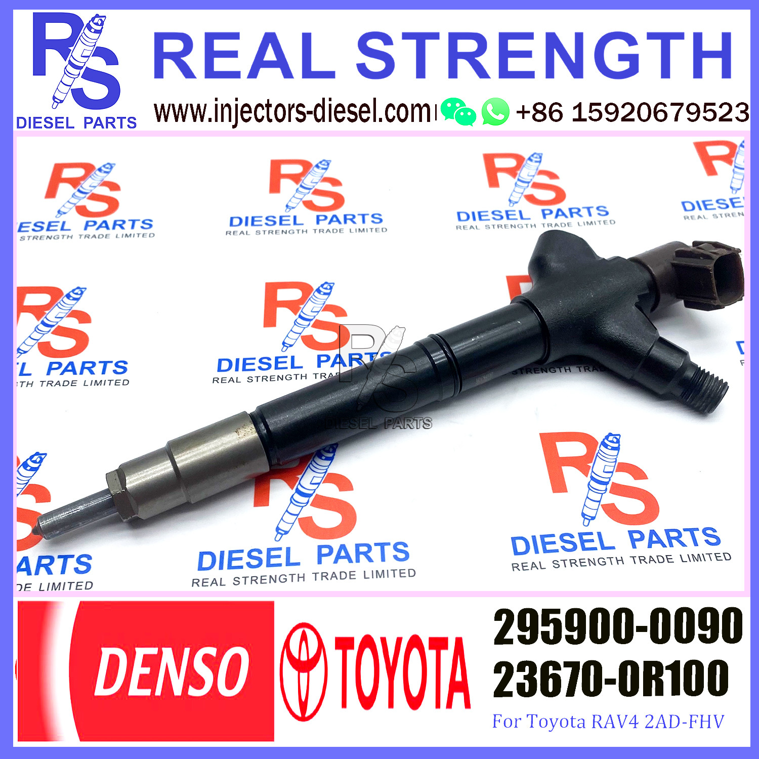 236700R100 TOYOTA Fuel Injector 23670-0R100 295900-0090 2959000090 For VERSO